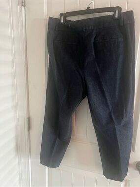Ann Taylor Dark Navy Ankle Crop Jeans